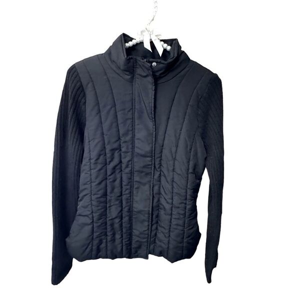 Glimmer JJ Basics Y2K late 90s knitted sweater w/ build in nylon vest GUC - Picture 6 of 7